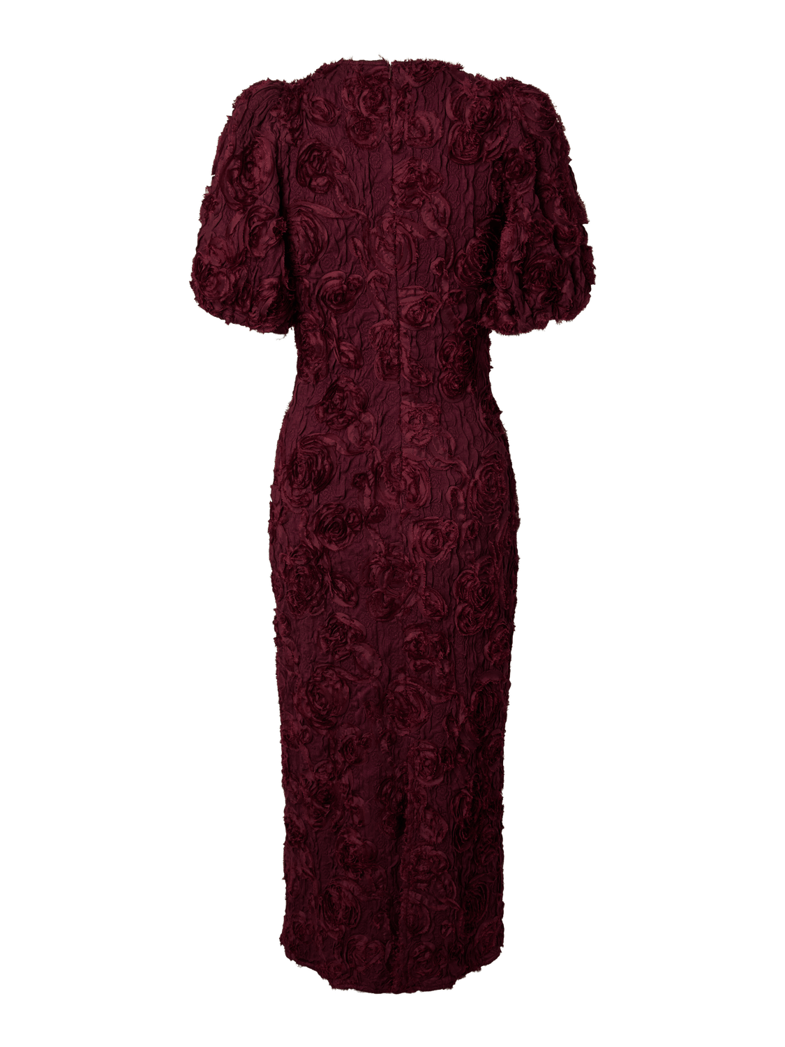 YASLINNEA Long Dress - Maroon Banner - VERO MODA & VILA Bergvik